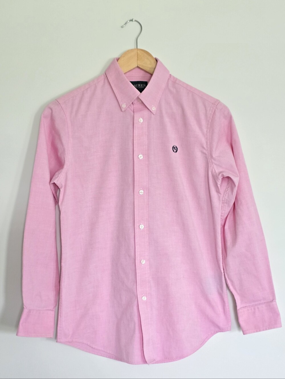 Boys Ralph Lauren Pink Long-Sleeve Button-Down Shirt